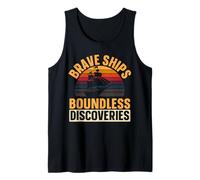 Brave Ships Descubrimientos ilimitados Día indígena de Colón Camiseta sin Mangas