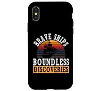 Brave Ships Descubrimientos ilimitados Día indígena de Colón Carcasa para iPhone X/XS