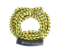 BRAVE SPORTS - Cuerda de Remolque 3K de Alta Resistencia - 18 Metros para 1 a 3 Personas - Enganche Rápido para Tubos Hinchables, Playa y Aventuras Acuáticas