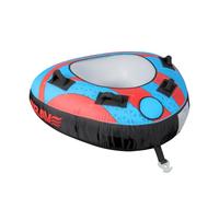 BRAVE SPORTS - Funtube Triangular - Flotador Arrastre Donut para 1 Persona para Barco y Moto Acuática- Hinchable Remolcable de PVC y Nylon - 4 Asas Acolchadas - 125×125×35 cm - Diseñado en España