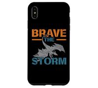 Brave The Storm Flying Beast Myth Dragon Whisperer Carcasa para iPhone XS MAX