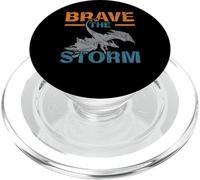 Brave The Storm Flying Beast Myth Dragon Whisperer PopSockets PopGrip para MagSafe