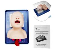 BRAVECOW Simulador de entrenamiento de intubación para bebés, modelo de enseñanza infantil, gestión de las vías respiratorias, cabezal de intubación infantil, maniquí de gestión de vías respiratorias