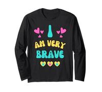 Bravery Get Well Present I Am Valiente para EL Coraje Manga Larga