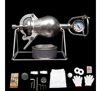 BRAVESS Calidad De Alta Presión De Palomitas De Maíz Máquina Mini Acero Inoxidable Profesional De Tostado De Palomitas De Maíz De La Máquina Manual De Manivela De Gas De Calefacción Lento Impulso
