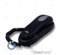 Bravo NEMO Teléfono Fijo Botones Cómodo Rubrica Con 10 Números Negro