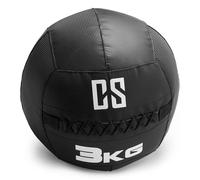 Bravor Balón medicinal PVC Cosido doble 3 kg negro
