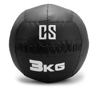 Bravor Balón medicinal PVC Cosido doble 3 kg negro Capital Sports