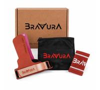 BRAVURA Versatil Grip - Calleras de Cross Training y Entrenamiento Funcional (Rojo)