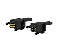 BRAWA H0 93717-6-polige Eléctrico Acople para Nem Eje Estándar (2Par) Nuevo