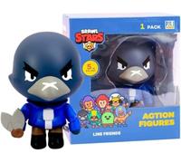 Brawl Stars Figura de acción Crow | Figura de Juguete Coleccionable de 4.5 Pulgadas de Alto | P.M.I. Juguetes con Licencia Oficial | Supercell | Regalo para Videojuegos | Figura articulada