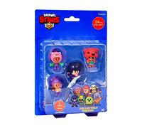 Brawl Stars P.M.I Collectible Figures - 5 Pack -Including 1 Rare Hidden Character (S1) (Random) (BRW2040)
