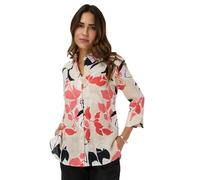 BRAX Style.Vicki Pure Linen Print Blusas, 45 Sandía, 40 Mujeres