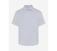 Brax Camisa Hombre Manga Corta Dan Azul a Rayas Botón-Down 100% Algodón 25 Cove