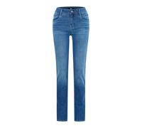 BRAX Estilo Shakira Jeans, Color Azul Desgastado, 29W x 34L para Mujer