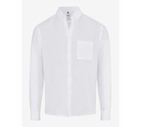 Brax Hombre Camisa de Lino Modern Fit Estilo Daniel Blanco 740006 74410100 99