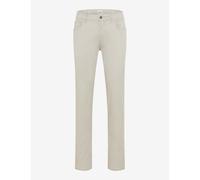 Brax Hombre Pantalones de Algodón Estilo Cadiz Ultralight Gris Beige 071452