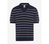 Brax Hombre Punto Camiseta Polo Estilo Pascal Azul Beige Rayas 700511 70135100 2