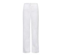 BRAX Pantalones de lino estilo Farina para mujer con pantalones de silueta informal, blanco - Nueva versión, 38W/32L