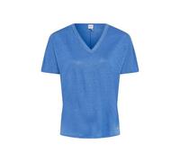 BRAX Style.caelen Pure Linen Solid Camiseta, 24 Azul Zafiro, 40 Mujeres