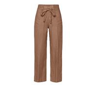 BRAX Style Maine S Pure Linen Pantalones, Marrón Suave, 36W x 32L para Mujer