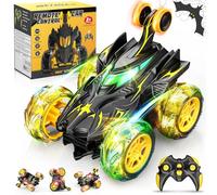 Braxel Coche Teledirigido con Giros de 360° y Luces LED, Juguetes Niños 3 4 5 6 7 8 Años Juegos Regalo Niño 3-10 Años, Coches Teledirigidos Monster Truck Coches para Niños Coche RC Regalos Cumpleaños