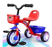 Braxel Triciclo para Niños 2 3 4 5 Años, Bicicleta Infantil con Asiento Ajustable Triciclo Evolutivo para Niño y Niña de 1 a 4 Años Carga 35 kg, Rojo