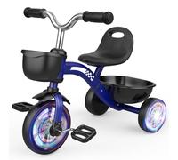 Braxel Triciclo para Niños 2 3 4 5 Años, Bicicleta Infantil con Asiento Ajustable Triciclo Evolutivo para Niño y Niña de 1 a 4 Años Carga 35 kg, Azul
