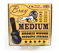 Bray Medio Bronce guitarra acústica (13-54) Perfecto Para Gibson, Ibanez, Tanglewood, Yamaha o Fender guitarras acústicas - Incluye vinilo etiqueta
