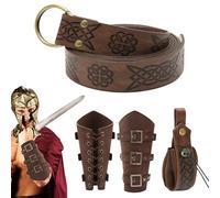 Brazadores Medievales y Juego de Bolsas de cinturón, Accesorios renacentistas, Accesorios de Bolso de Cintura Vintage para Festival Cosplay Evento temático Feria de Renacimiento