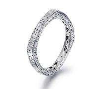 Brazalete abierto de plata de ley 925, tallado a mano, pulsera de plata vintage hueca, pulsera artesanal de plata lisa, talla única, Plata, No es una piedra preciosa