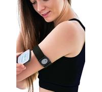 Brazalete ajustable para Freestyle Libre 3 - Banda elástica cómoda - Protección segura con sensor de glucemia - Deporte, natación y actividades diarias (Slate Grey, M (26-33 cm ~ 10.2-12.9 in))