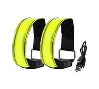 Brazalete cómodo de llevar, ropa reflectante para correr con modos de luz ajustables, ofrece un ajuste universal y protección impermeable para una