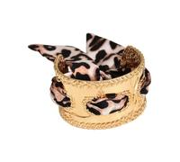 Brazalete de aleación con lazo colorido vintage francés, diseños florales artísticos para mujer, accesorios de fiesta, multicolor, ajustable, joyería de mano, talla única, como se describe