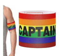Brazalete de Capitán,Brazalete Elástico de Colores para Fútbol - Banda De Líder Deportivo para Entrenamiento Atleta Equipo Cancha Práctica