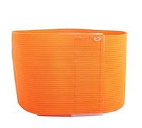 Brazalete de Capitanes de Fútbol, 31 x 6,5 cm Equipos Deportivos al Aire Libre Grupos Brazaletes de Fútbol Bandas de Jugador Ajustables Brazaletes Elásticos Ajustables para Jóvenes(Naranja)