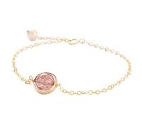 Brazalete de cristal de feng shui para mujeres que curan la fresa natural cuarzo lapislázuli la variedad gemrones de la esterlina plateado de oro plateado joya de vacaciones de la joya del amuleto de