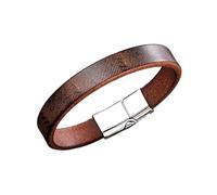 Brazalete de cuero envejecido suave hecho a mano unisex para parejas, accesorio de moda para uso diario, elegante, como se describe