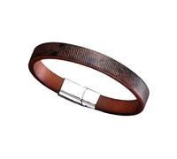 Brazalete de cuero envejecido suave hecho a mano unisex para parejas, accesorio de moda para uso diario, elegante, como se describe