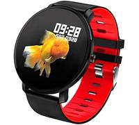 Brazalete de fitness, rastreador de fitness rastreador con pantalla de color vida útil de batería larga con monitor de sueño monitor y contador contador de contador inteligente para mujeres hombres