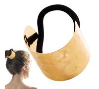 Brazalete de metal para cola de caballo, soporte de metal para cola de caballo, exquisito accesorio de cuerda para el pelo, envoltura para el pelo para esposa, madre