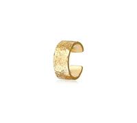 Brazalete de mujer ancho martillado en plata de ley 925 bañado en oro