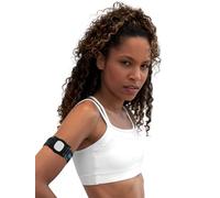 Brazalete de sujeción para sensor Simplera Sync - Dia-Style con clip giratorio - Banda elástica cómoda y ajustable - Protección segura para sensor de glucosa en sangre, azul, S (23-29 cm ~ 9.1-11.4 in