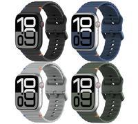 Brazalete deportivo para Apple Watch Ultra/3/2, 49 mm, 46 mm, 45 mm, 44 mm, 42 mm, 41 mm, 40 mm, 38 mm, correa de silicona para Apple Watch Series 11 10 9 8 7 6 5 4 3 SE 3/2