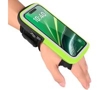 Brazalete Deportivo para Corre Bolsa de muñeca,Brazalete Móvil Deportivo Ajustable Soporte para Correr iPhone 16 15 14 13 12 11 Pro MAX Runnning Accesorios hasta 6.9" (Verde)