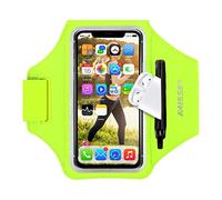 Brazalete Deportivo para Corre con Porta AirPods,Brazalete Movil Running Ajustable,Porta Movil Runnning para iPhone 16 15 14 13 12 11 Pro MAX hasta 6.9" para Correr, Gimnasio, Caminar, Ciclismo