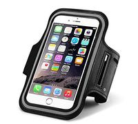 Brazalete Deportivo para Correr Negro Funda Correr Movil para iPhone 16 15 14 13 Pro MAX Samsung Galaxy S25 S24 Ultra Plus A36 A26 A50 A51 A70 A71 contra Sudor Correa Ajustable con Soporte para Llave