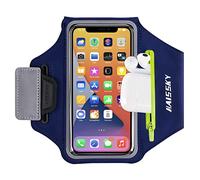 Brazalete Deportivo para teléfono Celular, Resistente al Agua, con Auriculares TWS, Bolsillo y Llavero, para Galaxy S20 S10, para Corredores, Gimnasio, Correr, Hacer Ejercicio de 6.2 Pulgadas