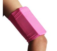 Brazalete deportivo para teléfono móvil, bolsa para el brazo con agarre seguro y cierre de cremallera, brazalete ligero y elástico de spandex para