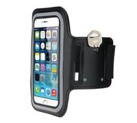 Brazalete Deportivo para teléfono móvil Universal, 6.3 Pulgadas (Negra) Resistente al Agua. Hecho de Suave Neopreno Ultra Ligero Tira reflejante, Brazalete Deportivo para Correr con Bolsa